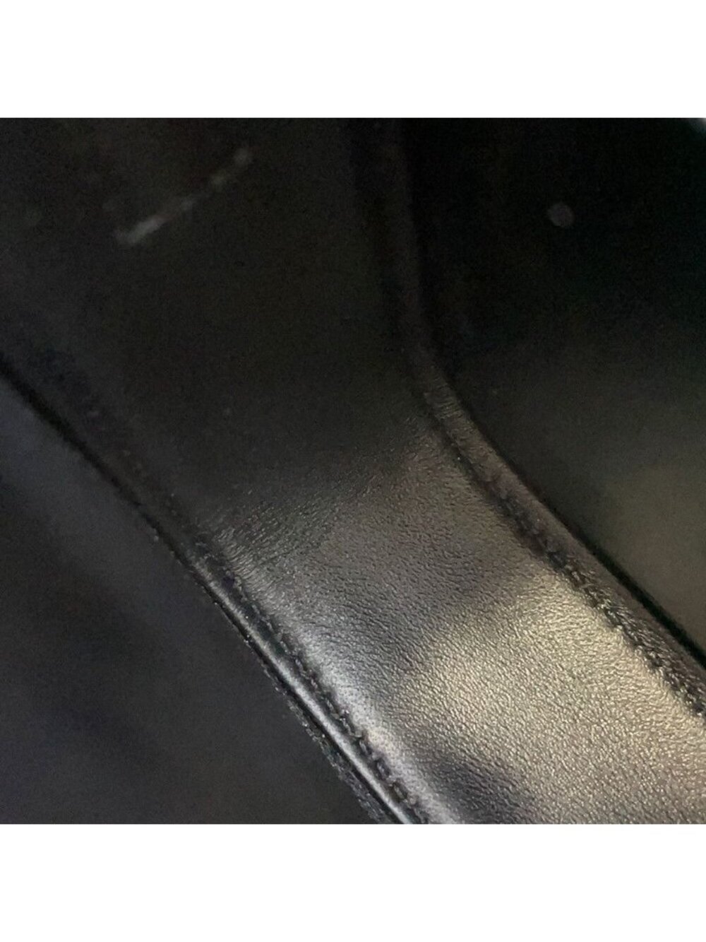 Celine Shoulder Bag Triomphe Calf Leather Black - Picture 9 of 10